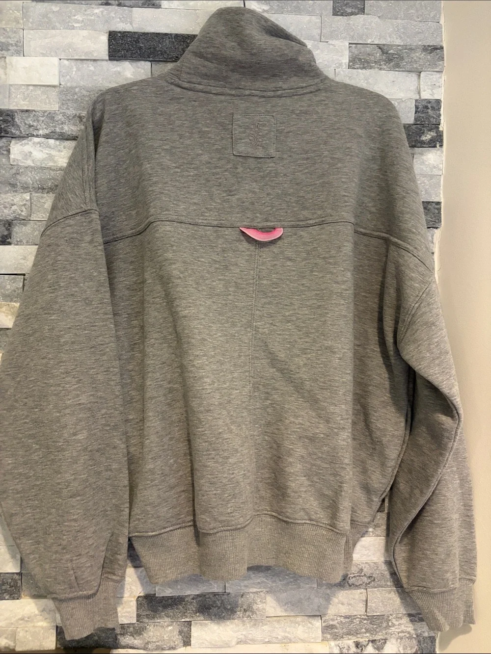 Women's FP Movement On Your Mark Logo Mock Neck Sweatshirt new with tags - Picture 7 of 10